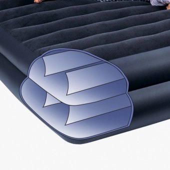 Кровать надувная одноместная Intex 66721 Rozmiar Twin черный 99х191х42см 10016