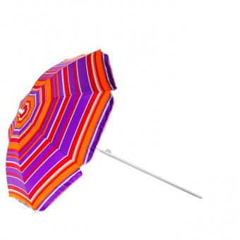 Зонт пляжный Модерн с серебряным покрытием d=150cм, h=170 см, цвет микс 14328