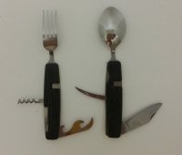Вилка, ложка, нож, открывашка, штопор 13814