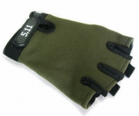 Перчатки летние тактические 5.11 открытые с резиновым покрытием (S, M, L, XL), цвет хаки 25027