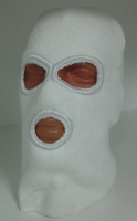 Балаклава (подшлемник, маска) трикотажная белая 11390