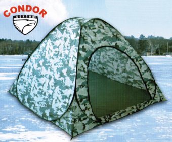 Зимняя утепленная 2-х слойная палатка Condor КМФ-2 200x200x170см  11225