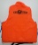 Спасательный жилет Sibbear с воротником XL, до 100кг, цвет оранжевый 10230