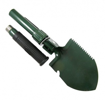 Лопата складная Трансформер в чехле малая 42см, цвет зеленый 14611