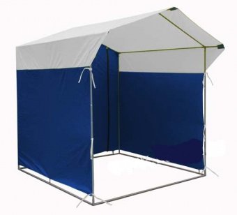 Торговая палатка синяя/белая 250х200x205см 10812