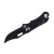 Нож складной неавтоматический с фиксатором, цвет черный 24909