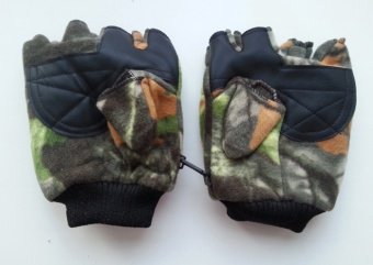 Перчатки-рукавицы из флиса Охотник кмф 22065