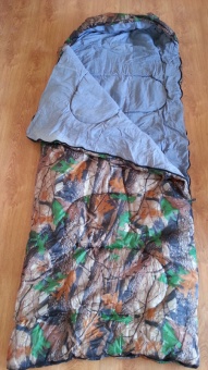 Спальник одеяло 3-х слойный КМФ оксфорд хлопок 90x220см 10312