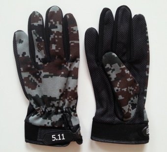 Перчатки летние тактические с резиновым покрытием, цвет камуфляж 14285