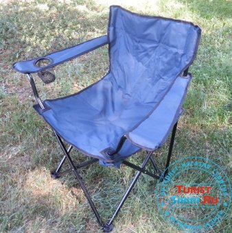 Кресло складное Condor синее в чехле 10701